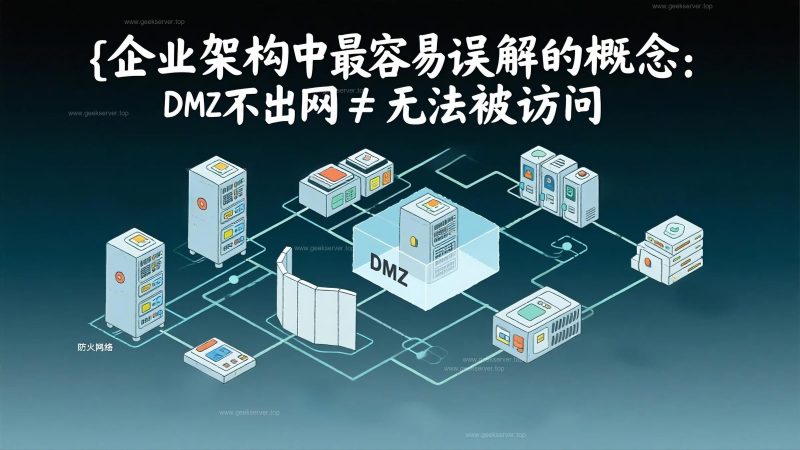 企业架构中最容易误解的概念:DMZ 不出网 ≠ 无法被访问-极客星球