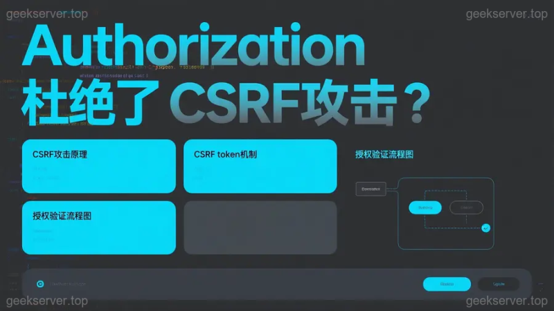 Authorization 真能杜绝 CSRF?红队视角下的真相与攻防博弈-极客星球