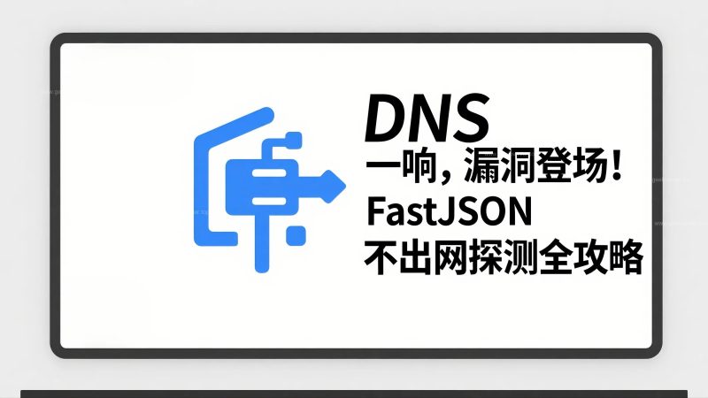 DNS 一响,漏洞登场!FastJSON 不出网探针全攻略-极客星球